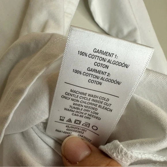 Joe's Jeans Womens Ruffle Eyelet Sleeve 100% CottonTop White Stylish Size XS NWT - Picture 7 of 9